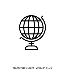 Globe Icon for World Maps and Travel Guides