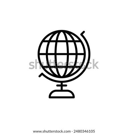 Globe Icon for World Maps and Travel Guides