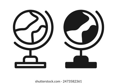 Globus-Ikone, Weltplanet-Erde-Symbol