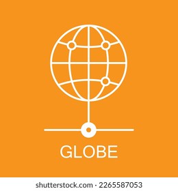 Globe icon. World planet icon. Eps10 vector illustration.