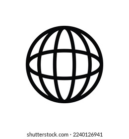 Globe icon. World planet vector sign