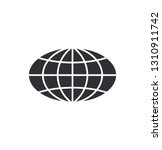Globe Icon. World symbol. Oval globe. Icon world. Globe symbol. Earth sign. Globe stencil. Planet Earth. Map navigation. Logo template. Planet vector. Solar system. Space symbol.
