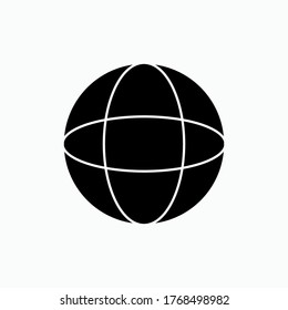 Globe Icon. World Symbol - Vector.