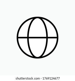 Globe-Symbol. Weltbild - Vektorgrafik.