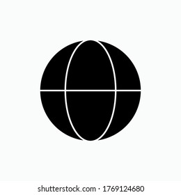 Globe Icon. World Symbol - Vector.