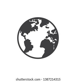 Globe Icon, World Icon Vector