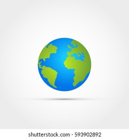 Globe icon -world vector illustration