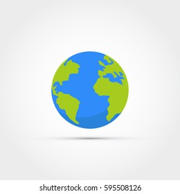 Globe icon -world vector illustration
