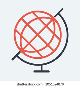 Globe icon.Globe vector.