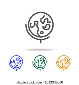 globe icons. Element of edecation for mobile concept and web apps. Thin line  icon for website design and development, app development. Premium multicolor icons on white background