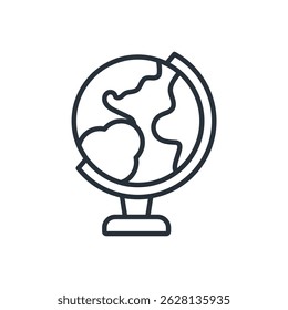 globe icons isolated on White Background. Flat style design