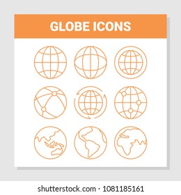 Globe Icons Set