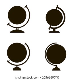 globe icons set. globe icons collections. sign design