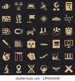 Globe icons set. Simple style of 36 globe vector icons for web for any design