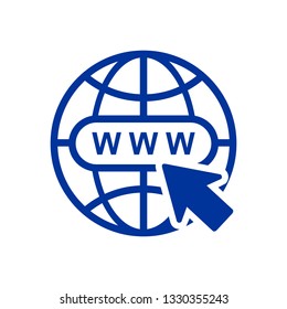 Globe Icons Websites Globe Symbol Web Stock Vector (Royalty Free ...