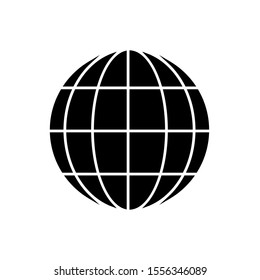 Globe icon,vector illustration. Flat design style. vector globe icon illustration isolated on White background, globe icon Eps10. globe icons graphic design vector symbols.