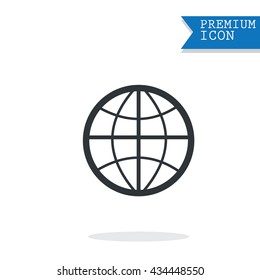 The globe icon.world icon,flat icon