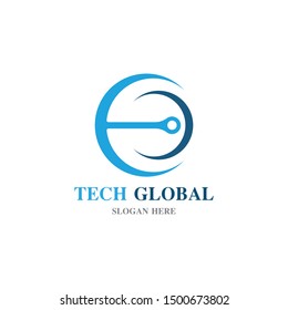 globe illustration logo and symbol vector