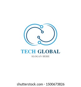 globe illustration logo and symbol vector