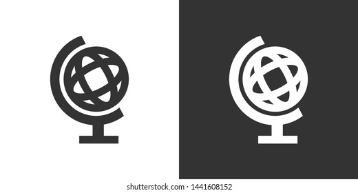 Globe Illustration Symbol Icon Vector