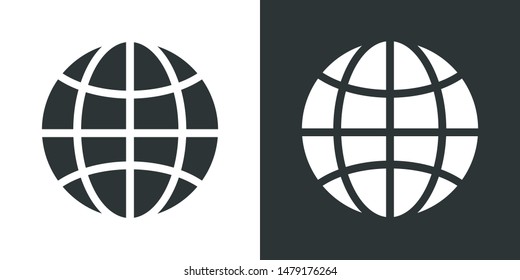 Globe Illustration Symbol Icon Vector