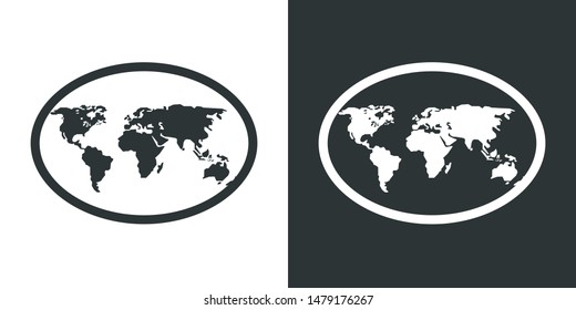 Globe Illustration Symbol Icon Vector