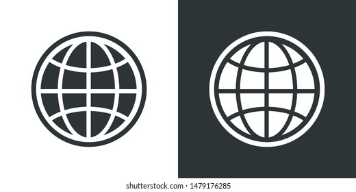 Globe Illustration Symbol Icon Vector
