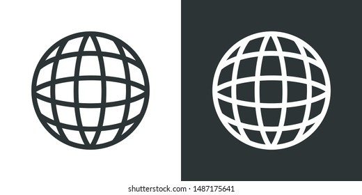 Globe Illustration Symbol Icon Vector