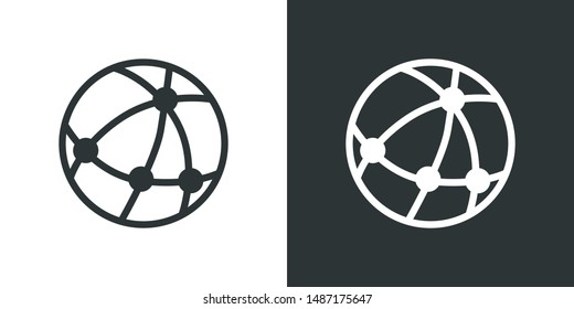 Globe Illustration Symbol Icon Vector