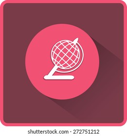 Ilustración de globo. Icono de pantalla plana.