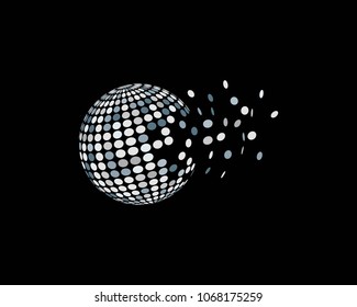 globe ilustration logo vector template