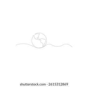 Globe image on white background, vector illustration can be downloaded and edited