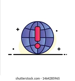 Globe, Internet, Browser, World Business Logo Template. Flat Color. Vector Icon Template background