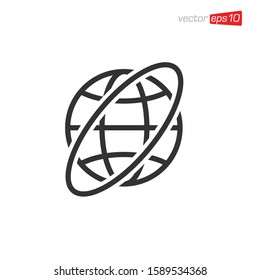 Globe Internet Icon Design Vector