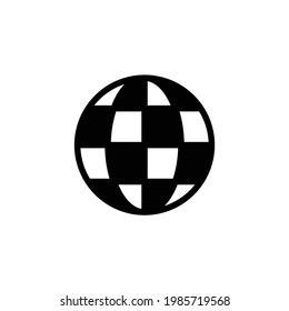 icono de internet en el globo, eps 10