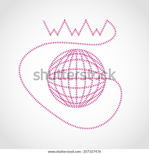 Vector De Stock Libre De Regalias Sobre Globe Internet Icon Isolated On White