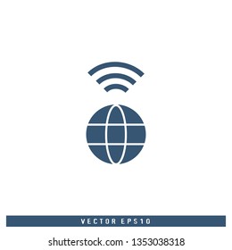 globe and internet icon web symbol