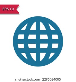 Globe, Internet, Online, Network Icon. Professional pixel perfect vector icon.