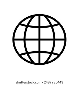 globe, internet - vector icon