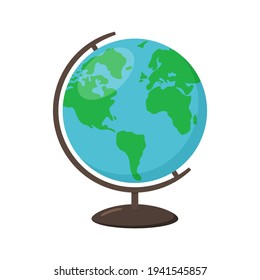 Globo aislado de fondo blanco. Ilustración vectorial plana