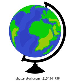 The globe, isolated on white background. Isolated object, vector.