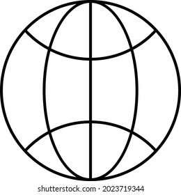 Globe Isolated Vector icon which can easily modify or edit

