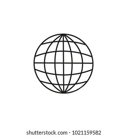Globe of land icon