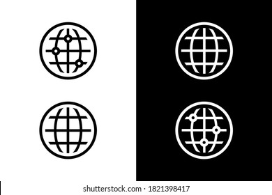 Línea de globo para el concepto de diseño. Muy adecuado para diversos fines comerciales, también para ícono, logotipo, tecnología y muchos más.