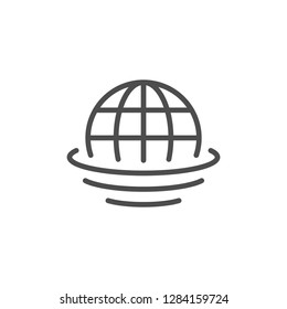 Globe line icon