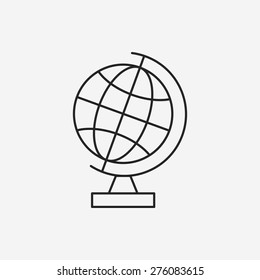 Globe line icon