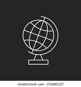 Globe line icon