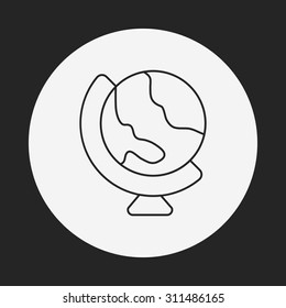 Globe line icon