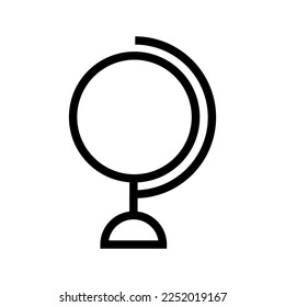 Icono de línea de globo aislado en fondo blanco. Icono delgado plano negro sobre el estilo de contorno moderno. Símbolo lineal y trazo editable. Ilustración vectorial de trazo simple y de píxel perfecto.