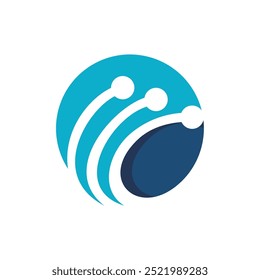 Globe Line Icon Vector Logo Template Illustration Design